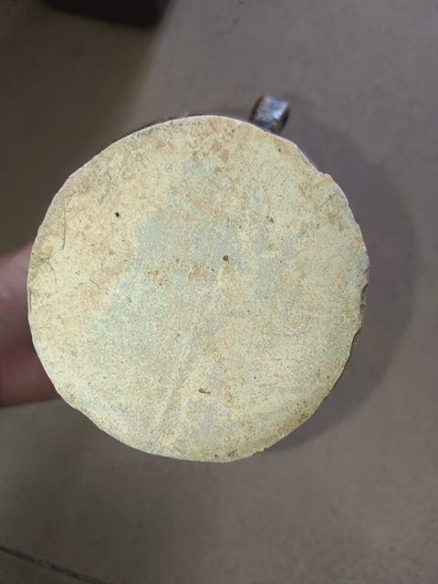 古玩陶瓷褐釉花卉紋執壺，平臺不允許估價真品鑒賞圖