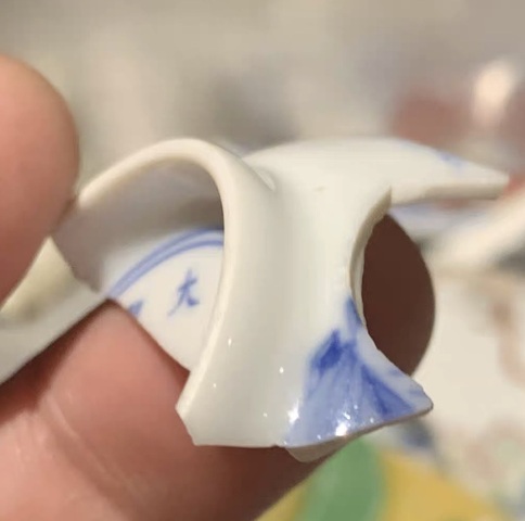 古玩陶瓷青花花神杯標(biāo)本真品鑒賞圖