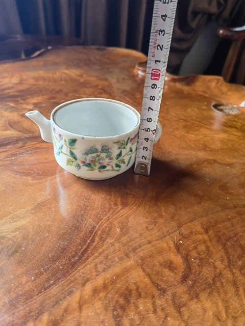 古玩陶瓷花卉紋粉彩執壺拍賣，當前價格488元