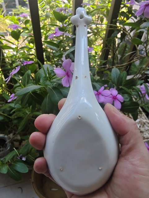 古玩陶瓷粉彩湯勺真品鑒賞圖