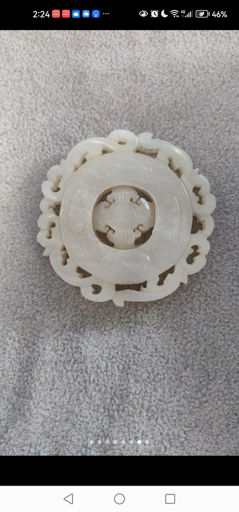 古玩玉器和田玉轉心佩真品鑒賞圖