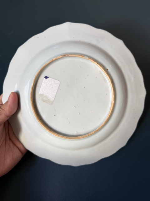 古玩陶瓷西廂記青花盤真品鑒賞圖