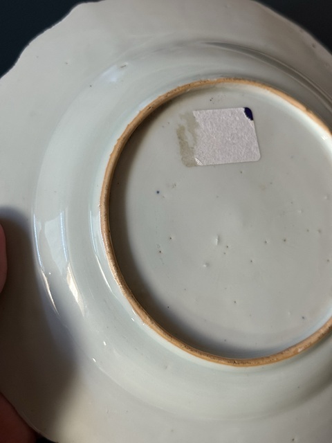 古玩陶瓷西廂記青花盤真品鑒賞圖