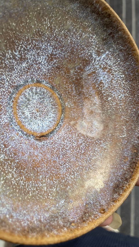 古玩陶瓷吉州窯窯變釉茶盞真品鑒賞圖
