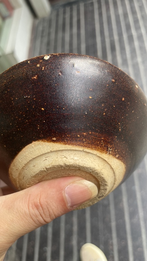 古玩陶瓷吉州窯窯變釉茶盞真品鑒賞圖