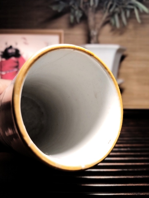 古玩陶瓷粉彩天官賜福圖筆筒拍賣，當(dāng)前價格1700元