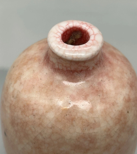 古玩陶瓷紅哥釉鼻煙壺真品鑒賞圖