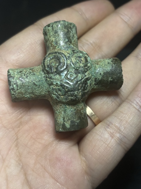 古玩陶瓷西周·羊頭節約真品鑒賞圖