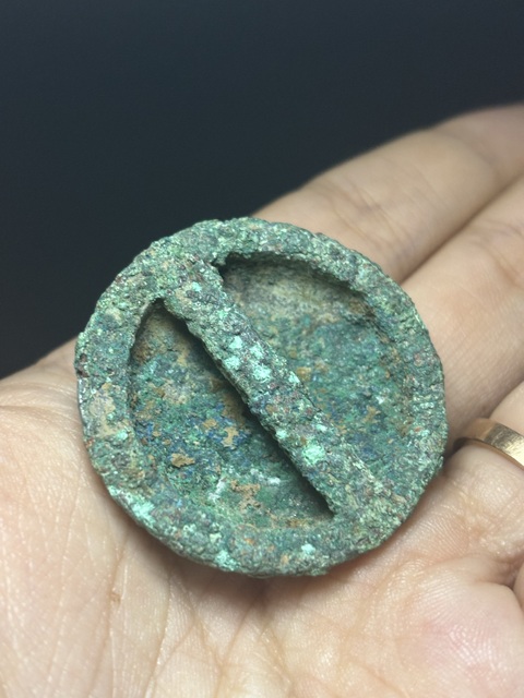 古玩銅器西周·八卦圖車馬件拍賣，當(dāng)前價(jià)格2000元