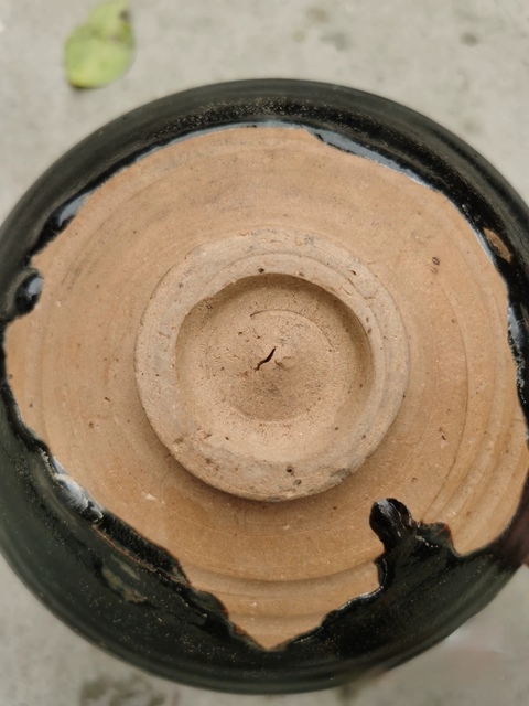 古玩陶瓷元代黑耀州大碗真品鑒賞圖