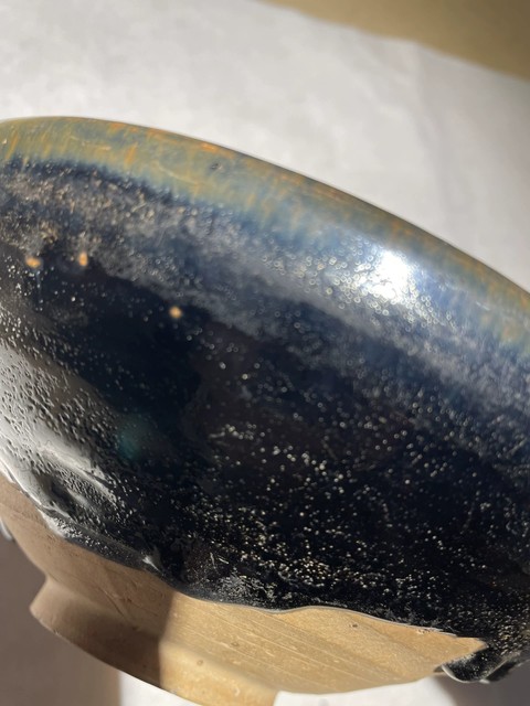 古玩陶瓷元代黑耀州大碗真品鑒賞圖
