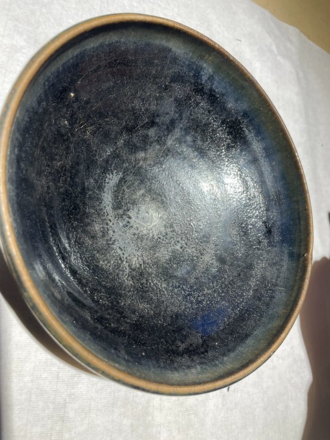 古玩陶瓷元代黑耀州大碗真品鑒賞圖