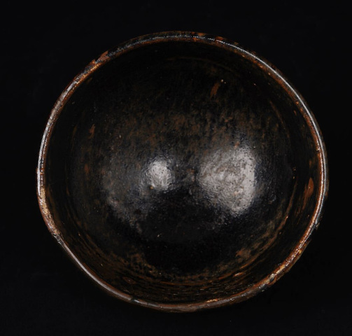 古玩陶瓷吉州窯褐釉茶盞真品鑒賞圖