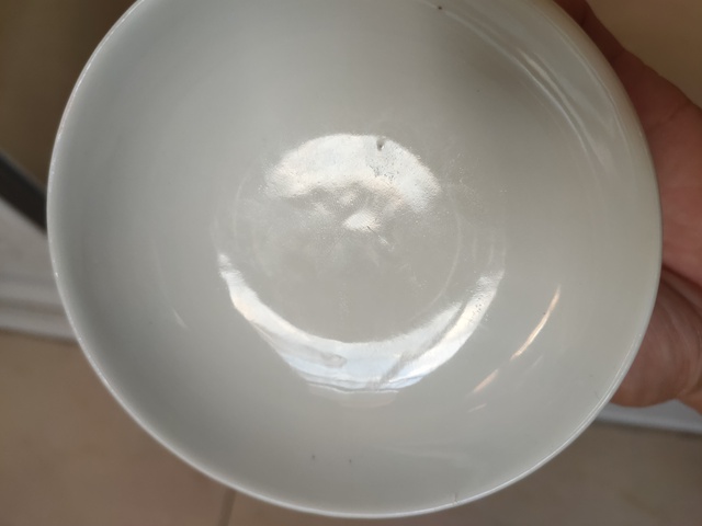 古玩陶瓷龍鳳紋青花蓋碗真品鑒賞圖