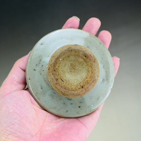 古玩陶瓷龍泉青瓷壽字托盤真品鑒賞圖