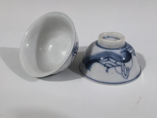 古玩陶瓷青花杯真品鑒賞圖