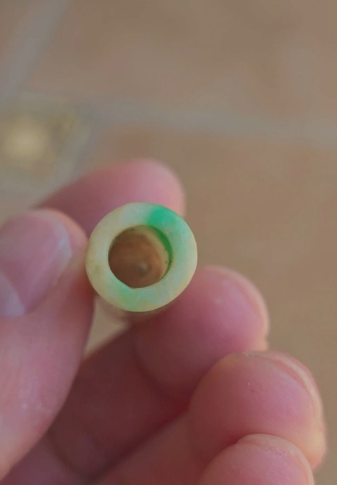 古玩玉器翡翠翎管真品鑒賞圖