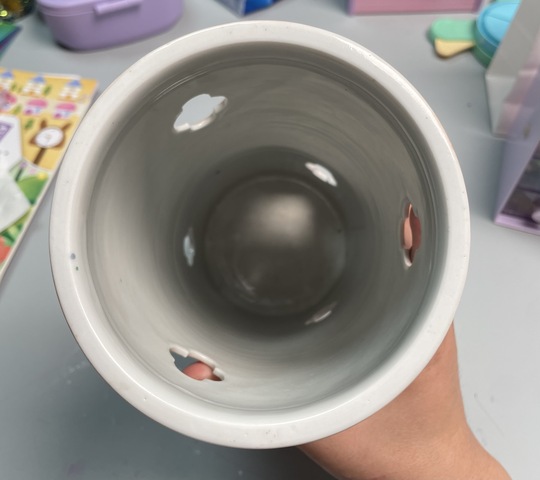 古玩陶瓷晚清細路粉彩帽筒真品鑒賞圖