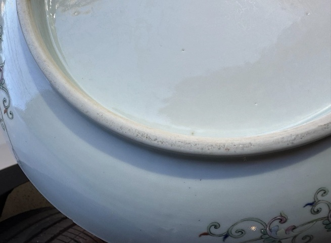 古玩陶瓷九桃盤真品鑒賞圖