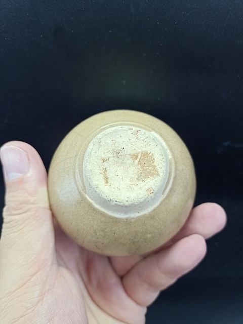 古玩陶瓷【館藏級精品】明代 龍泉窯水盂【頂級龍泉黃釉】【百碎級開片】拍賣，當前價格0元