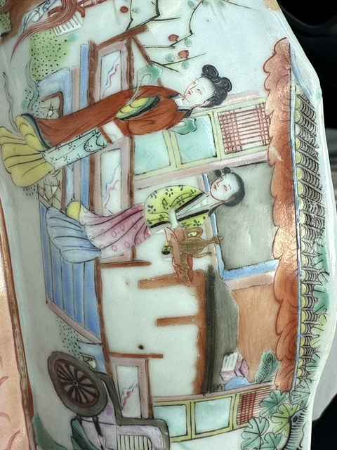 古玩陶瓷晚清粉彩貢碗真品鑒賞圖