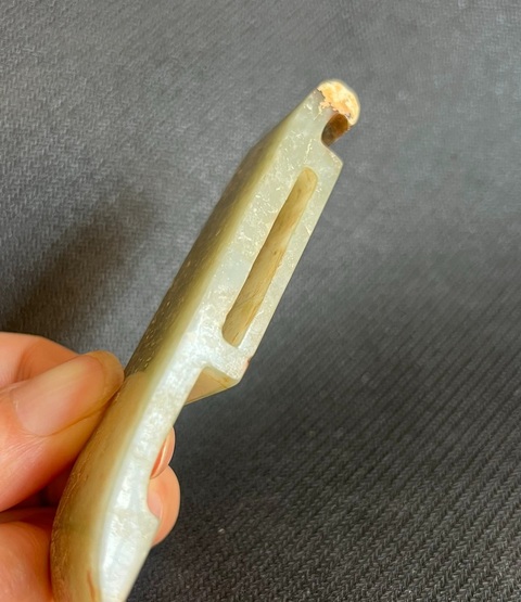 古玩玉器做舊仿古“玉劍璏”真品鑒賞圖