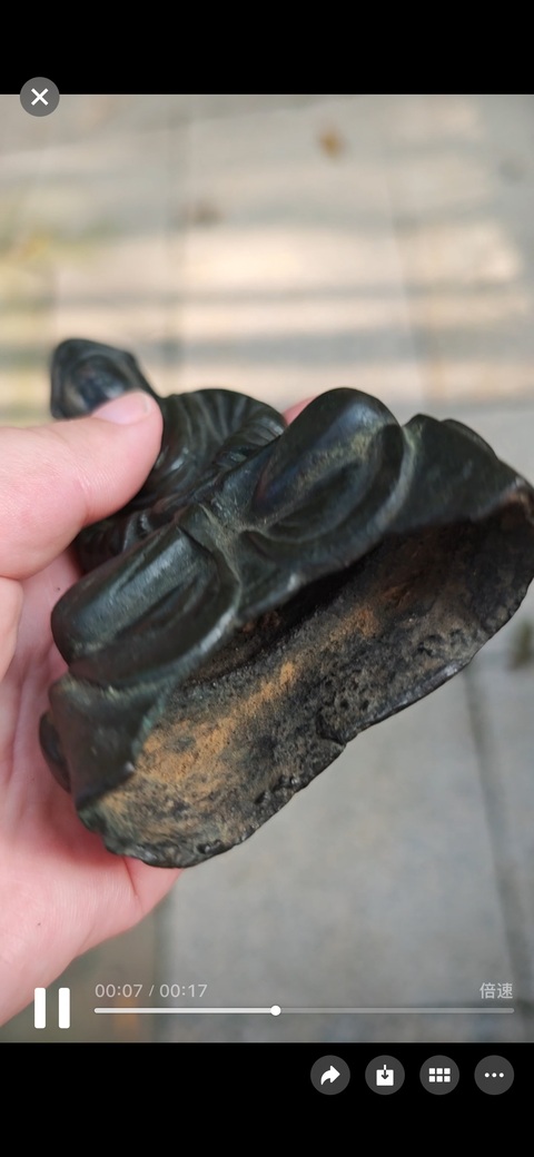 古玩雜項觀音銅造像真品鑒賞圖