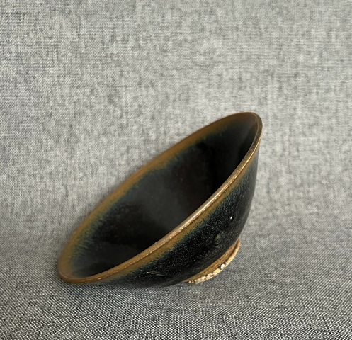 古玩陶瓷兔毫斗笠盞真品鑒賞圖