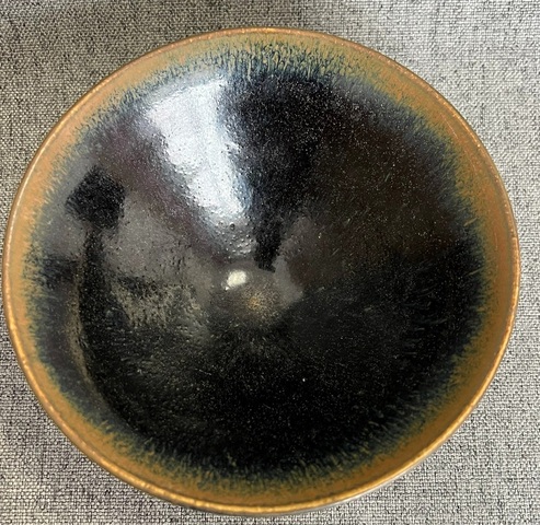 古玩陶瓷兔毫斗笠盞真品鑒賞圖