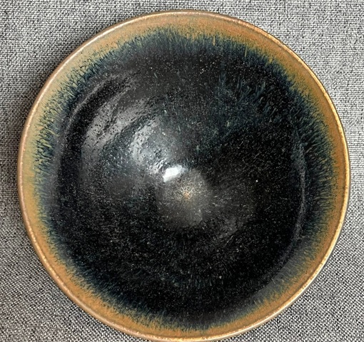 古玩陶瓷兔毫斗笠盞真品鑒賞圖