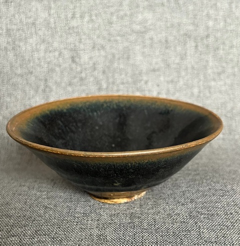 古玩陶瓷兔毫斗笠盞真品鑒賞圖