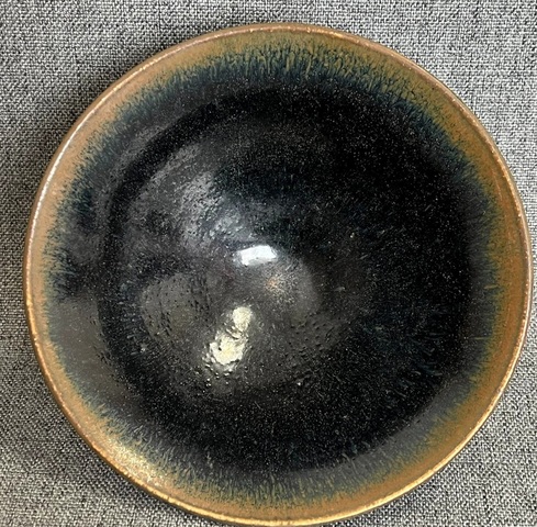 古玩陶瓷兔毫斗笠盞真品鑒賞圖