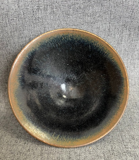 古玩陶瓷兔毫斗笠盞真品鑒賞圖