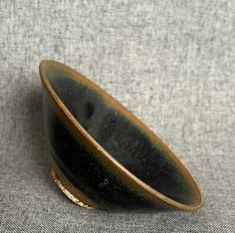 古玩陶瓷兔毫斗笠盞真品鑒賞圖