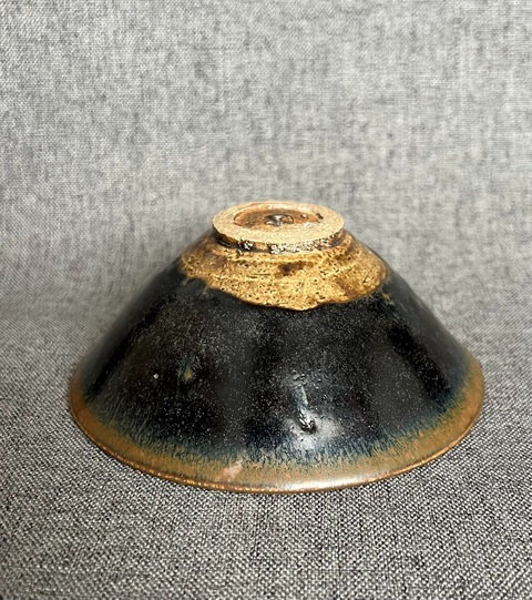 古玩陶瓷兔毫斗笠盞真品鑒賞圖