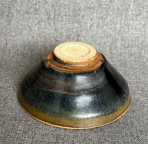 古玩陶瓷金代耀州窯兔毫盞真品鑒賞圖