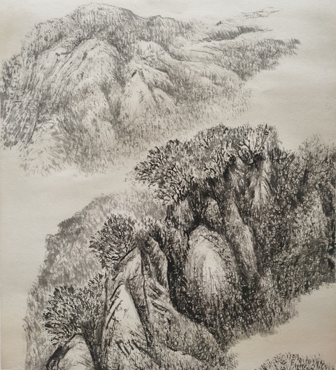 古玩字畫中美協(xié)會(huì)員陜西國畫院專職畫家沈榮華山水拍賣,當(dāng)前價(jià)格899元