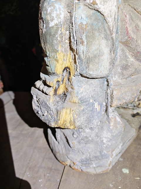 古玩雜項仿宋代的水月觀音(自在觀音)真品鑒賞圖