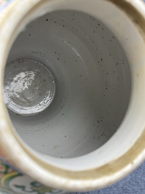 古玩陶瓷五彩鳳傳花卉紋將軍罐真品鑒賞圖