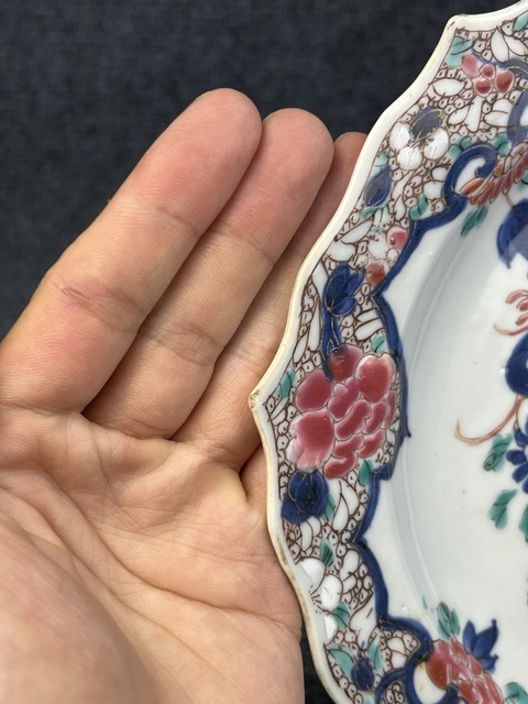 古玩陶瓷雍正粉彩花卉紋花口盤(pán)拍賣(mài)，當(dāng)前價(jià)格2988元