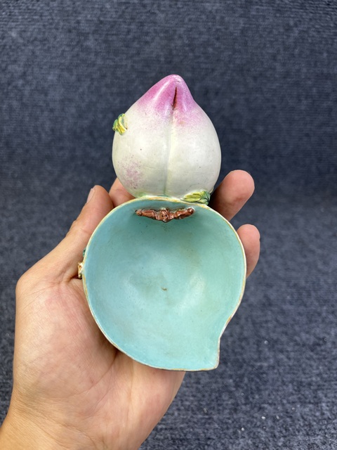 古玩陶瓷仿生瓷壽桃型水洗拍賣,當前價格4588元