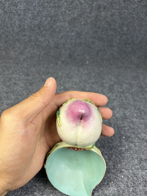 古玩陶瓷仿生瓷壽桃型水洗拍賣,當前價格4588元