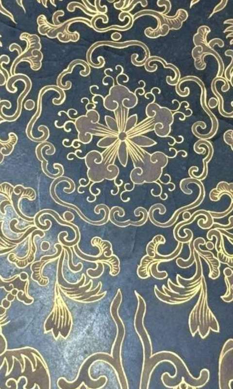 古玩雜項描金梅花盤真品鑒賞圖