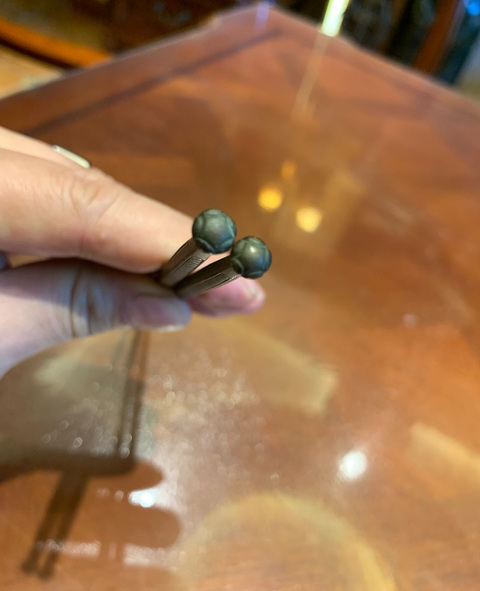 古玩銅器銅筷真品鑒賞圖