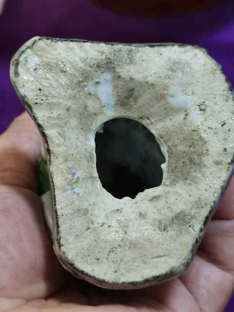 古玩陶瓷粉彩人物造像真品鑒賞圖