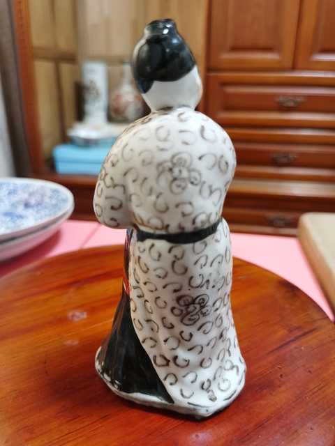 古玩陶瓷粉彩人物造像真品鑒賞圖