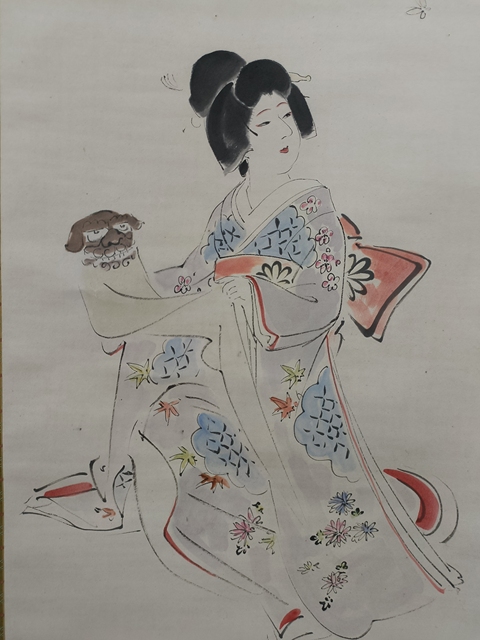 古玩字畫鏡獅子真品鑒賞圖