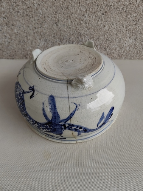 古玩陶瓷青花趕珠龍紋香爐拍賣，當前價格998元