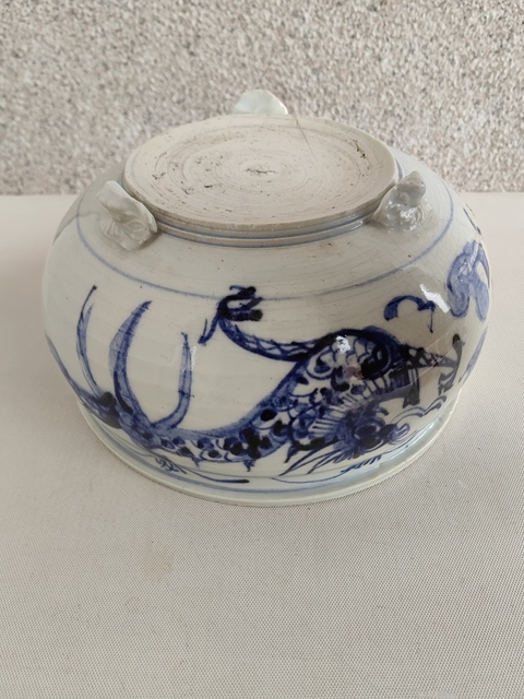 古玩陶瓷青花趕珠龍紋香爐拍賣，當前價格998元