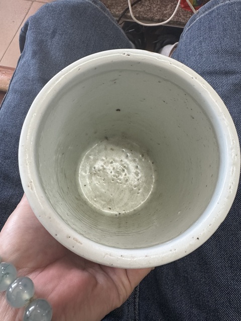 古玩陶瓷青花釉里紅筆筒真品鑒賞圖